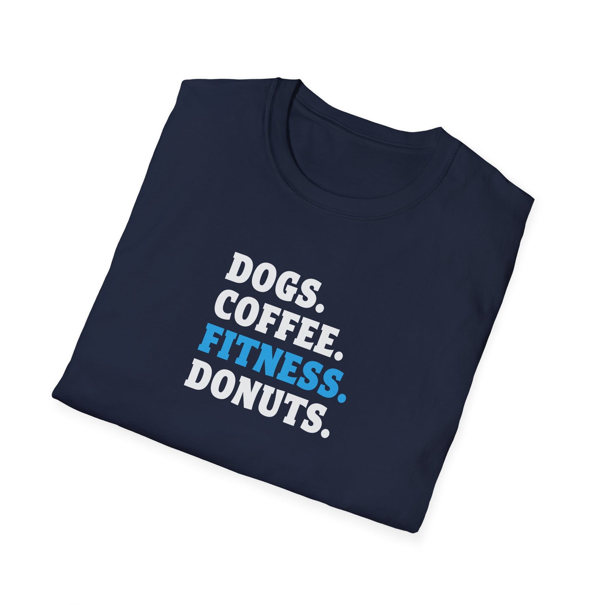 Dogs Coffee Fitness Donuts Softstyle T-Shirt - Mixed Colors -
