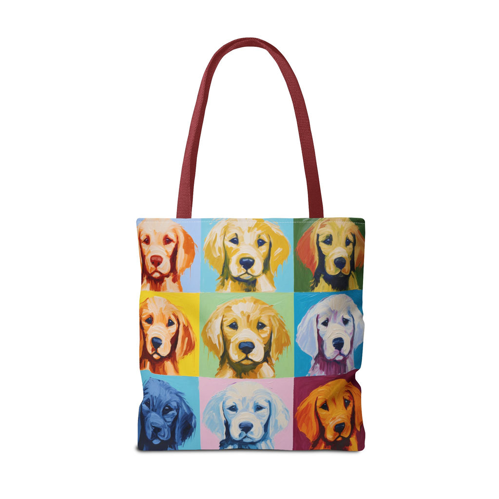 Colorful Golden Retriever Tote Bag