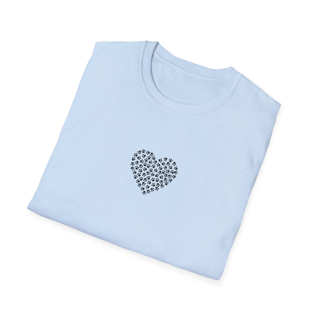Paw Print Heart Softstyle T-Shirt - Mixed Colors -