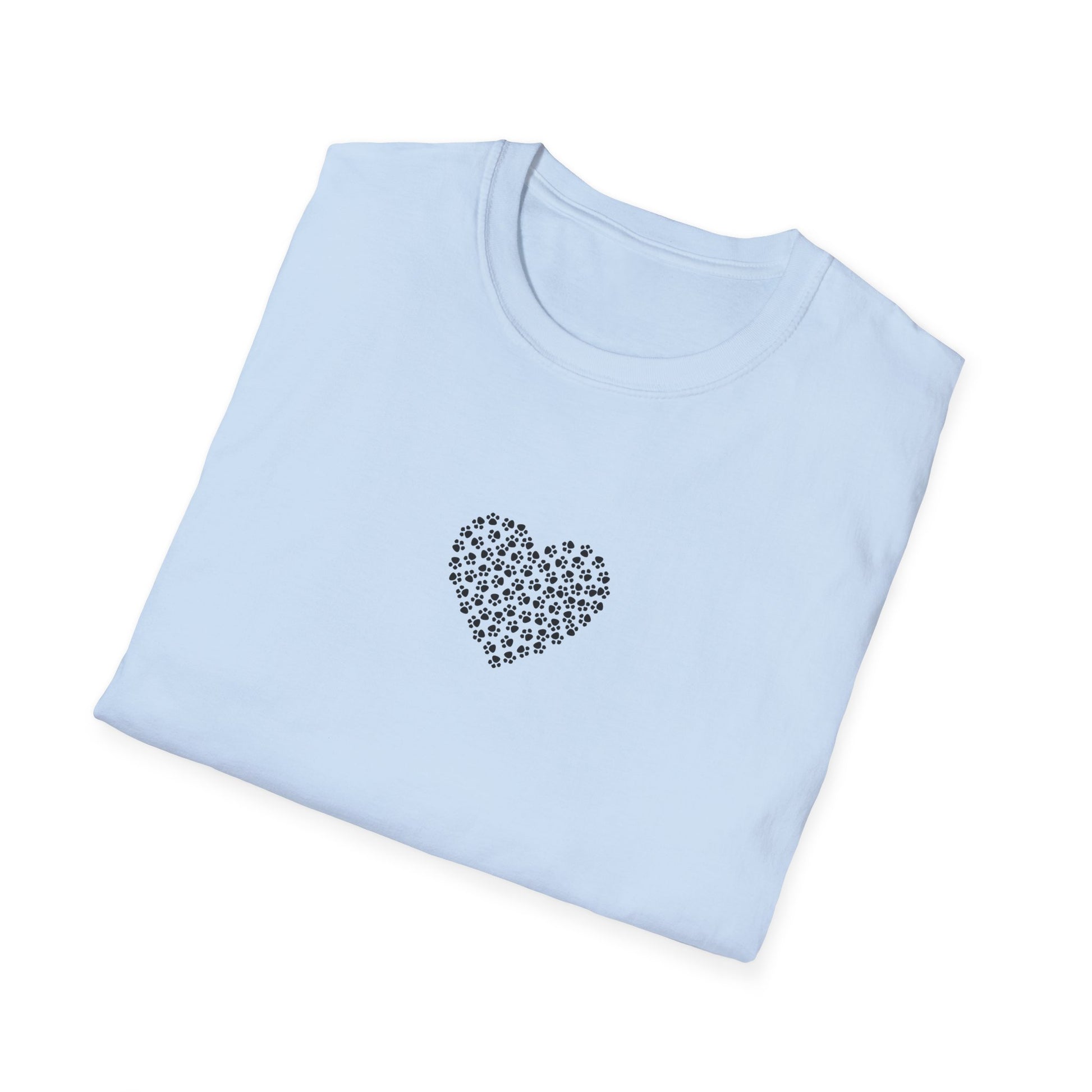 Paw Print Heart Softstyle T-Shirt - Mixed Colors -