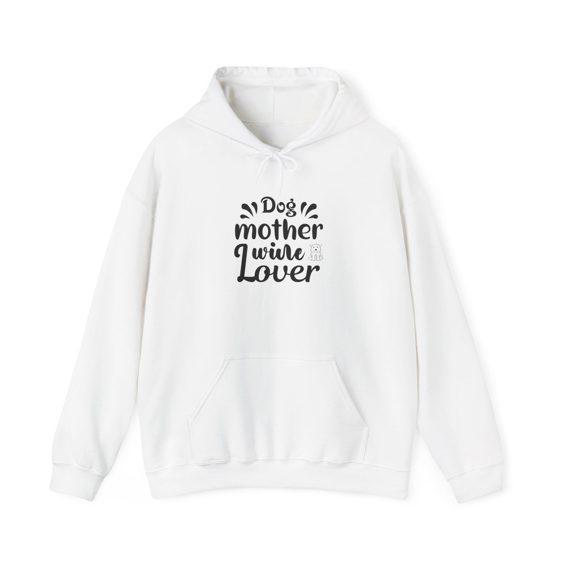 Dog Mother Wine Lover Heavy Blend™ Hooded Sweatshirt - Mixed Colors -