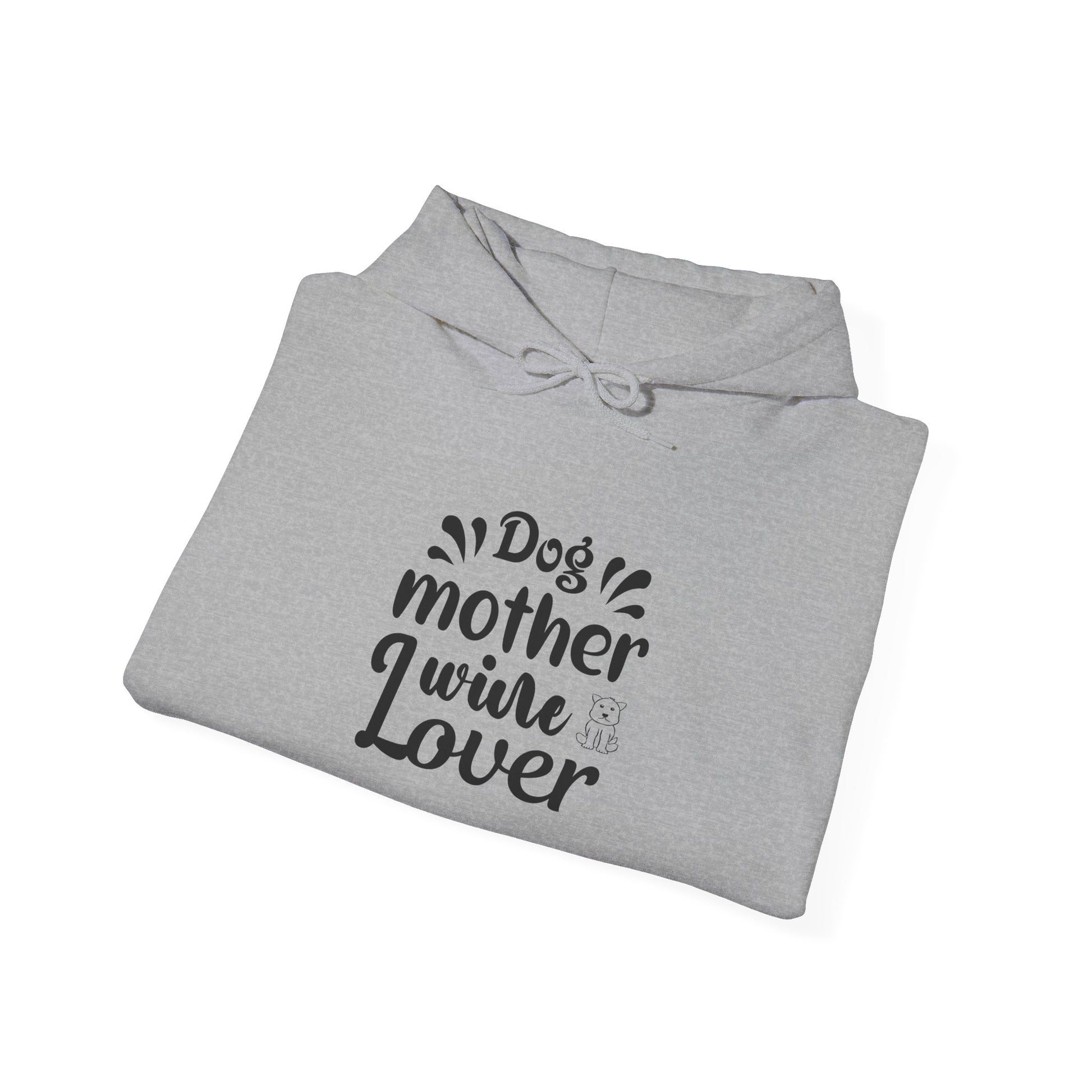 Dog Mother Wine Lover Heavy Blend™ Hooded Sweatshirt - Mixed Colors -