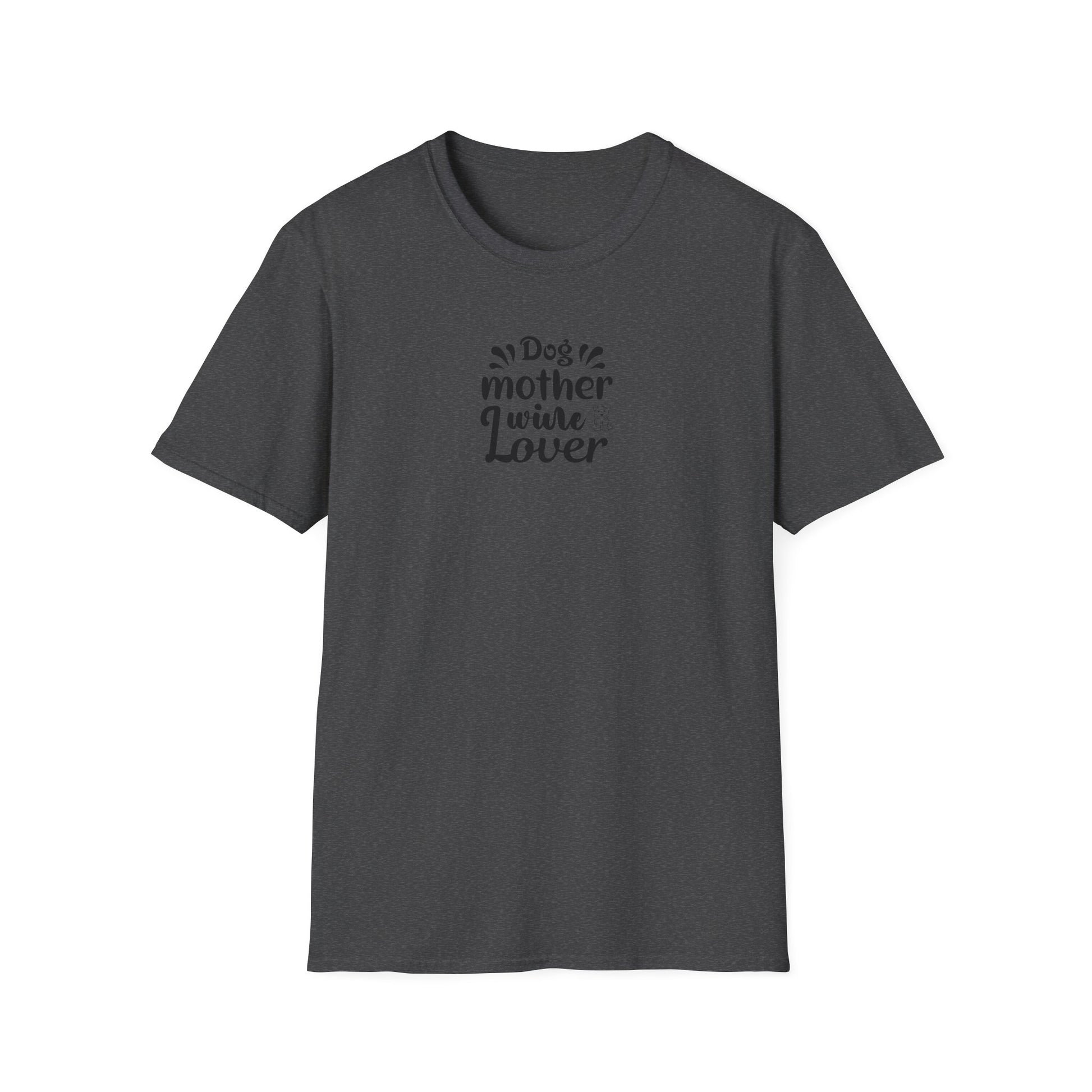 Dog Mother Wine Lover Softstyle T-Shirt - Mixed Colors -