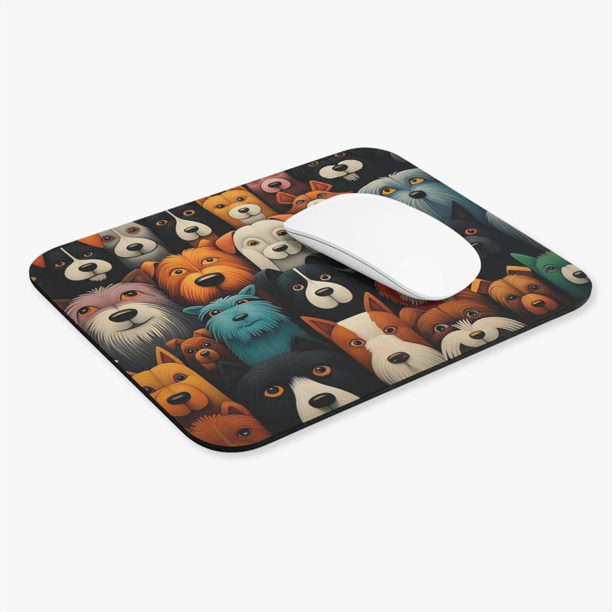 Multi-Colored Dogs Mouse Pad (Rectangle)