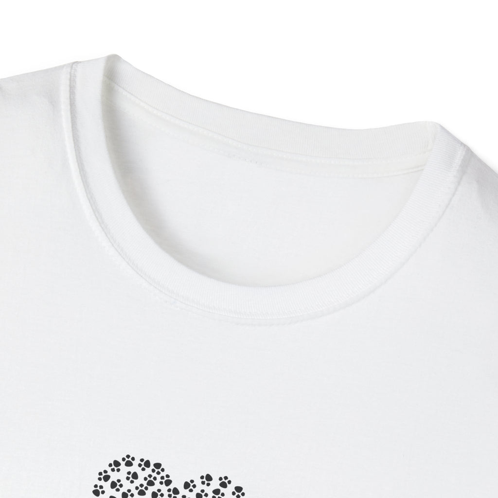Paw Print Heart Softstyle T-Shirt - Mixed Colors -