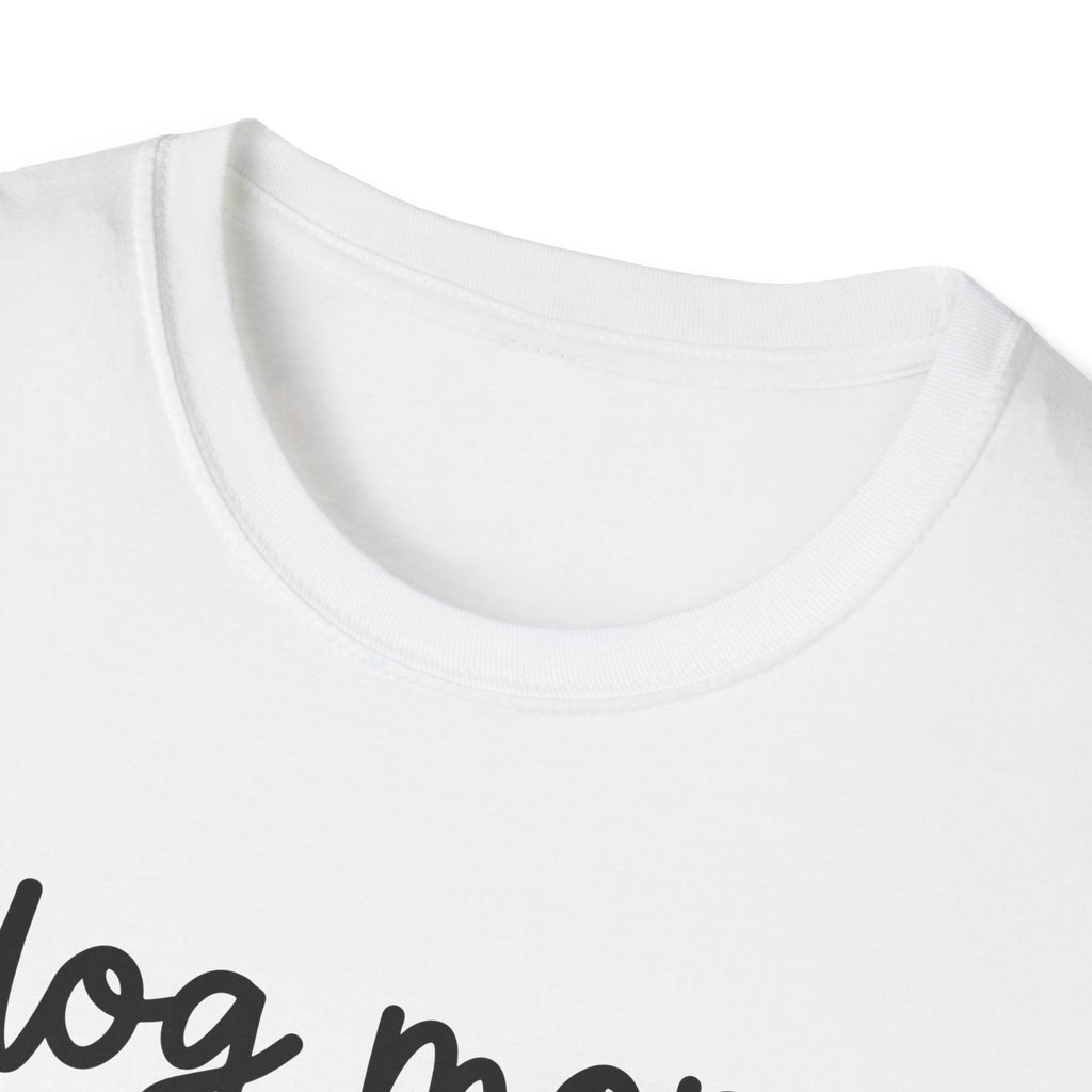 Dog Mom Paw Print Softstyle T-Shirt - White -