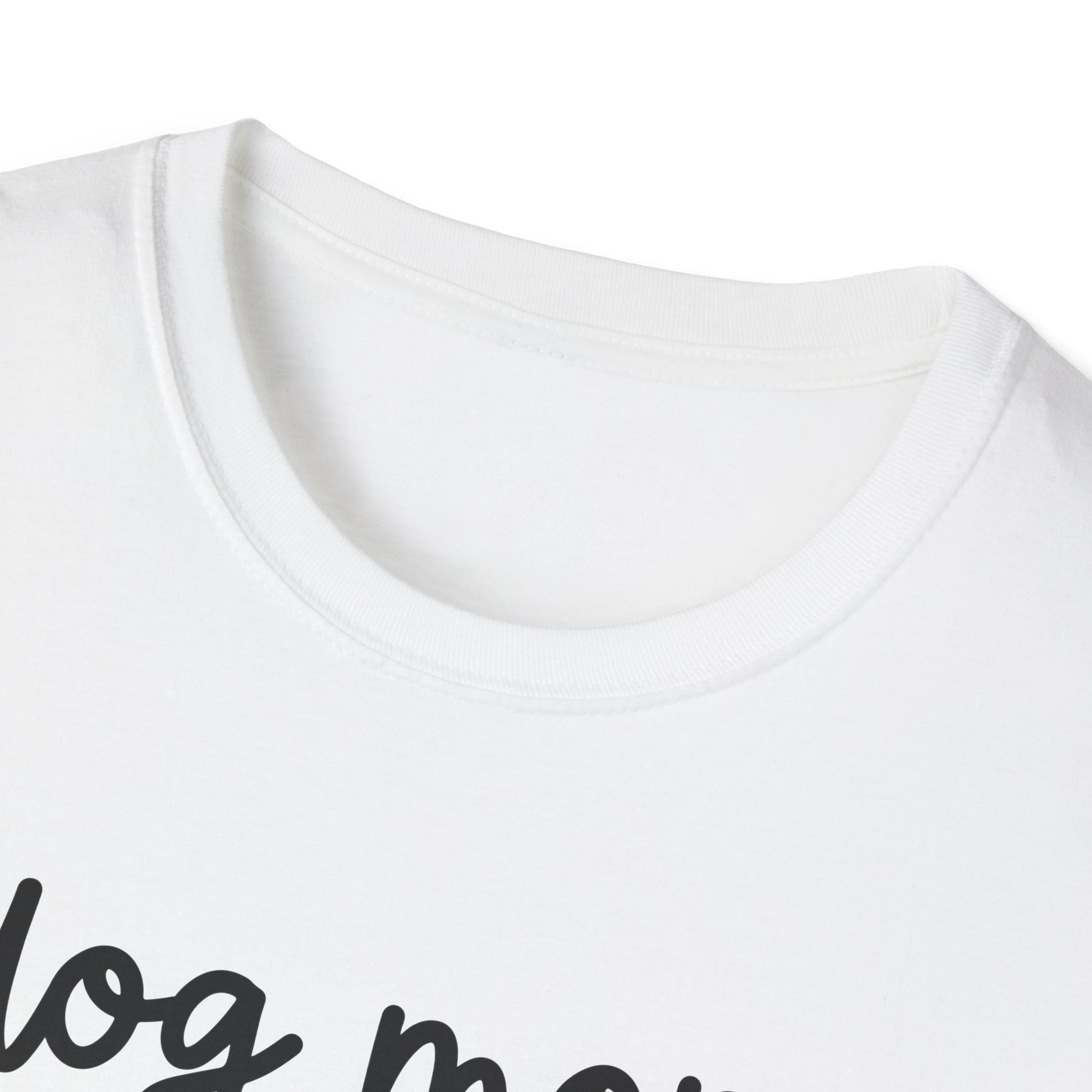 Dog Mom Paw Print Softstyle T-Shirt - White -