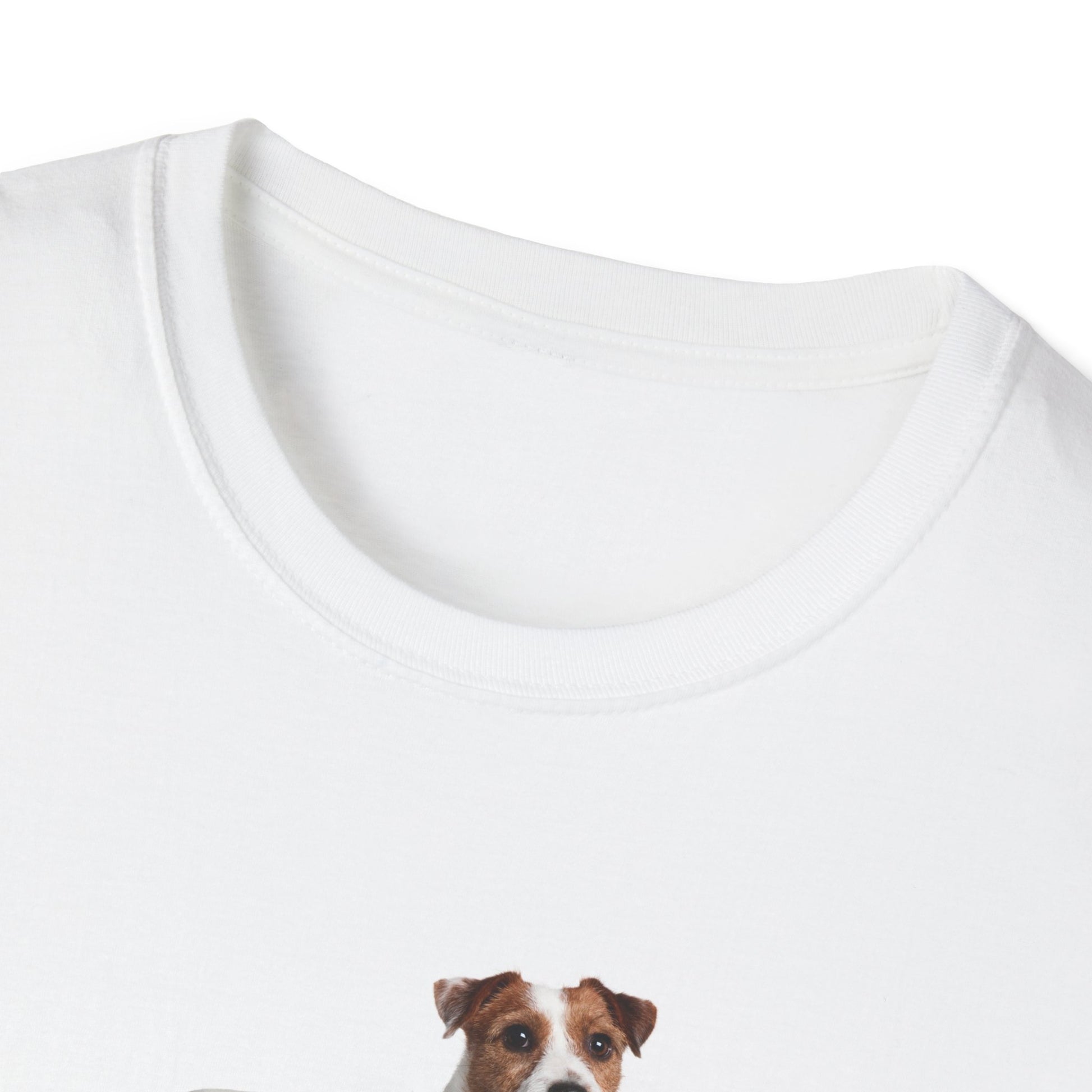 Jack Russell Dog Softstyle T-Shirt - White -