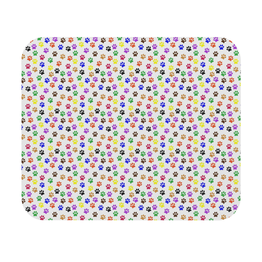 Colorful Dog Prints Mouse Pad (Rectangle)