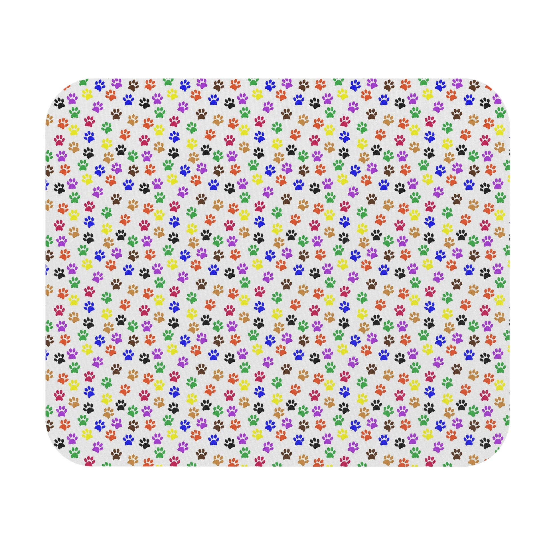 Colorful Dog Prints Mouse Pad (Rectangle)