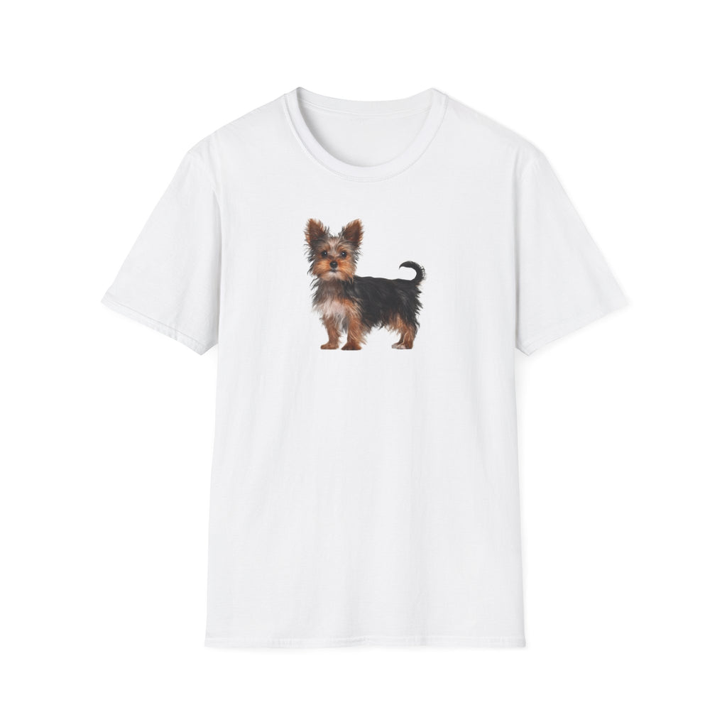 Yorkie Dog/Puppy Softstyle T-Shirt - White -