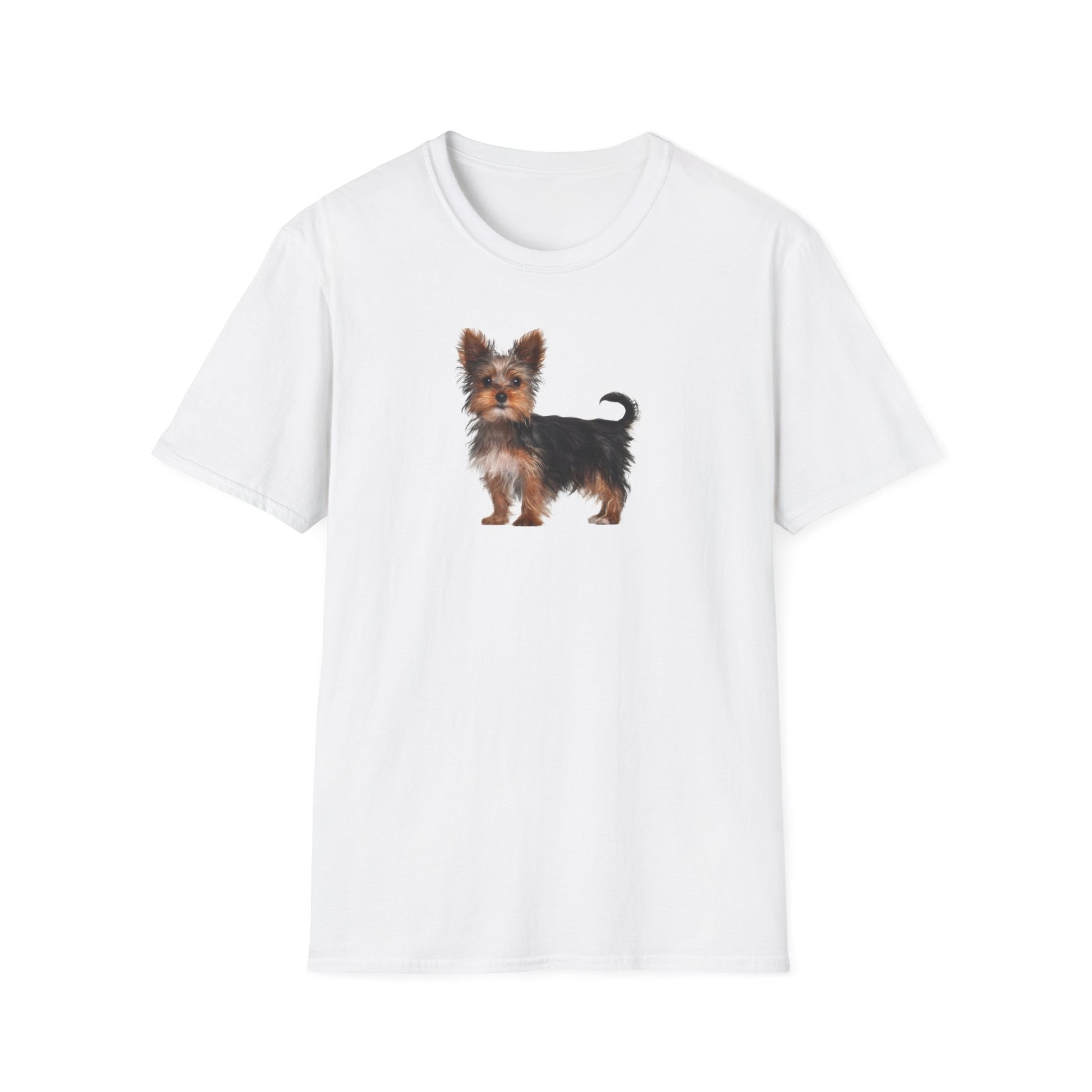 Yorkie Dog/Puppy Softstyle T-Shirt - White -